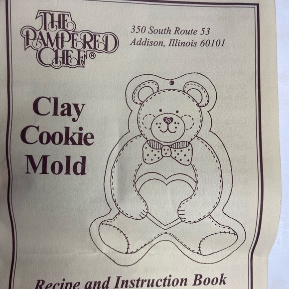 Vintage 1994 The Pampered Chef Clay Cookie Mold Farm Yard Friends NEW - Picture 3 of 9